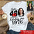 48th Birthday Shirts, Custom Birthday Shirts, Turning 48 Shirt, Gifts For Women Turning 48, 48 And Fabulous Shirt, 1976 Shirt, 48th Birthday Shirts For Her - HCT