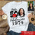 50th Birthday Shirts, Custom Birthday Shirts, Turning 50 Shirt, Gifts For Women Turning 50, 50 And Fabulous Shirt, 1974 Shirt, 50th Birthday Shirts For Her - HCT