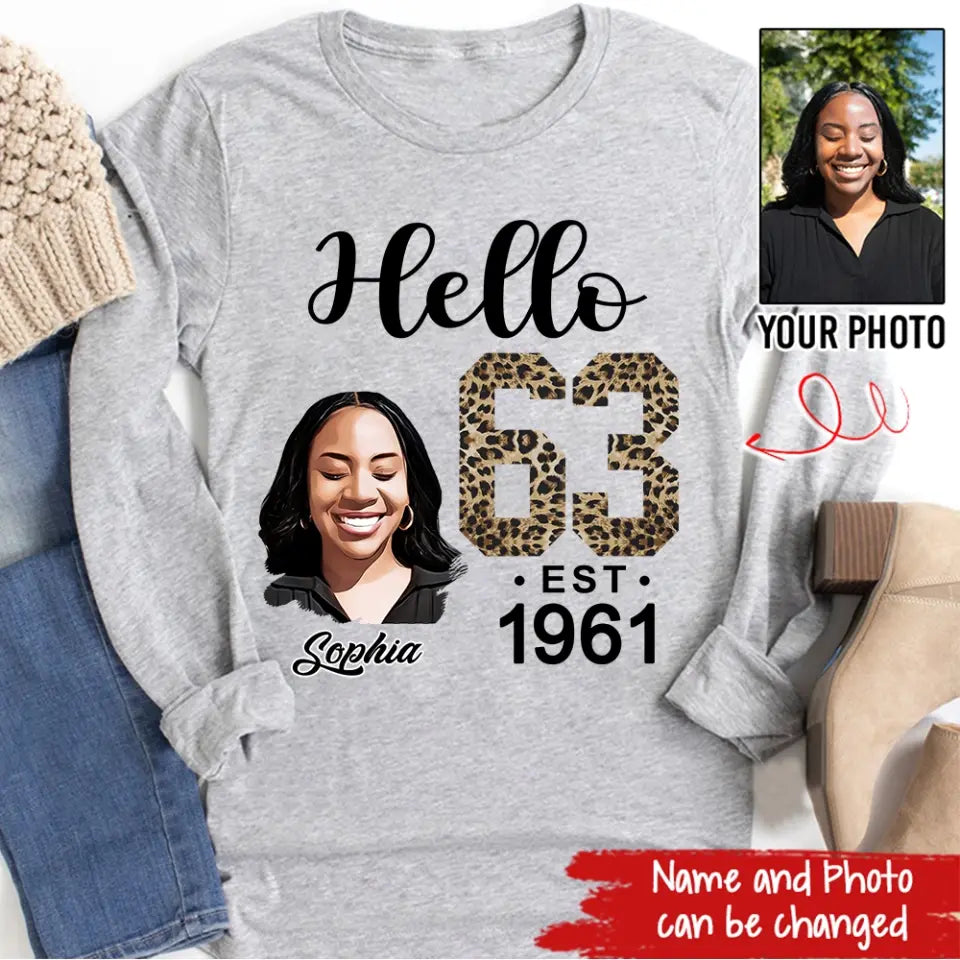 63rd Birthday Shirts, Custom Birthday Shirts, Turning 63 Shirt, Gifts For Women Turning 63, 63 And Fabulous Shirt, 1962 Shirt, 63rd Birthday Shirts For Her