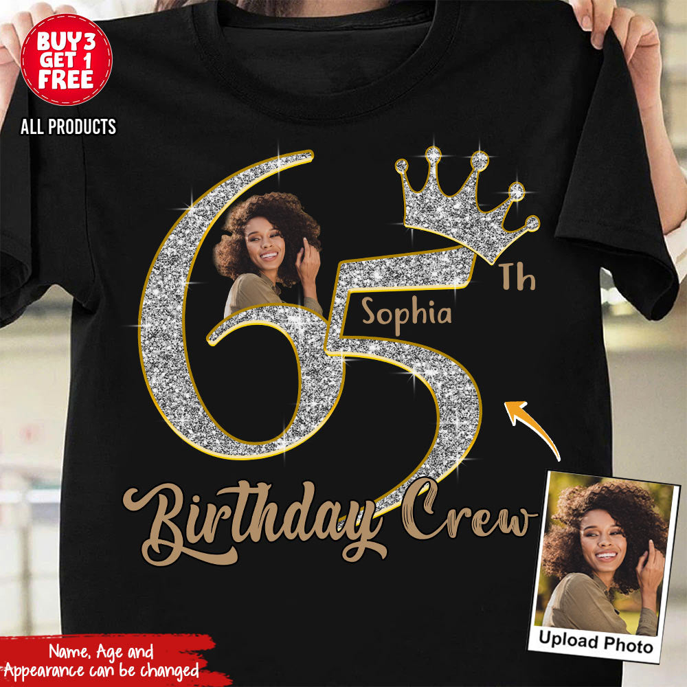 65th Birthday Shirts, Custom Photo Birthday Shirts, Turning 65 Shirt, Gifts For Women Turning 65, 65 And Fabulous Shirt, 65th Birthday Shirts For Her - YPT-HCT