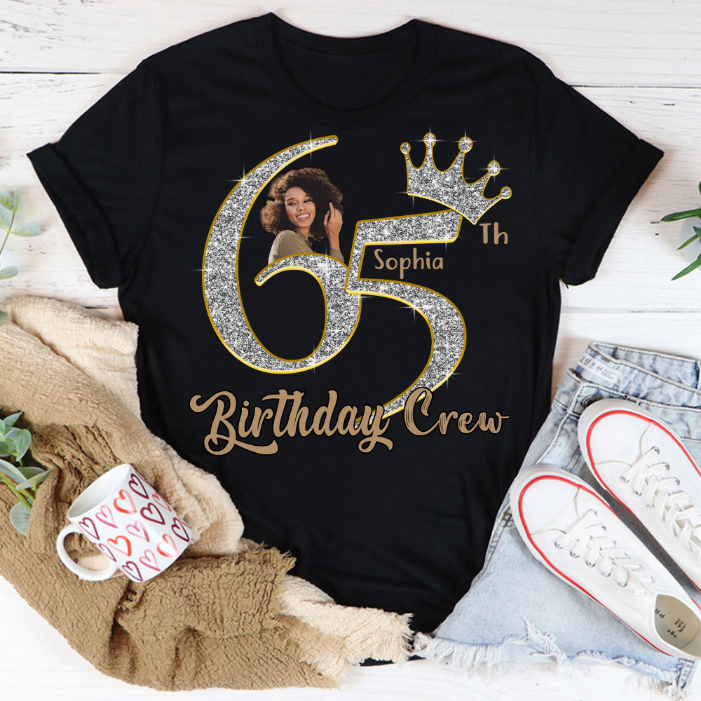 65th Birthday Shirts, Custom Photo Birthday Shirts, Turning 65 Shirt, Gifts For Women Turning 65, 65 And Fabulous Shirt, 65th Birthday Shirts For Her - YPT-HCT