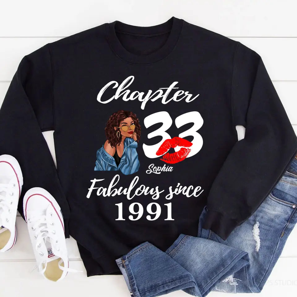 33 Birthday Shirts For Her, Personalised 33rd Birthday Gifts, 1991 T Shirt, 33 And Fabulous Shirt, 33rd Birthday Shirt Ideas, Gift Ideas 33rd Birthday Woman