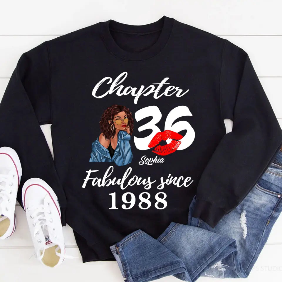 36 Birthday Shirts For Her, Personalised 36th Birthday Gifts, 1988 T Shirt, 36 And Fabulous Shirt, 36th Birthday Shirt Ideas, Gift Ideas 36th Birthday Woman