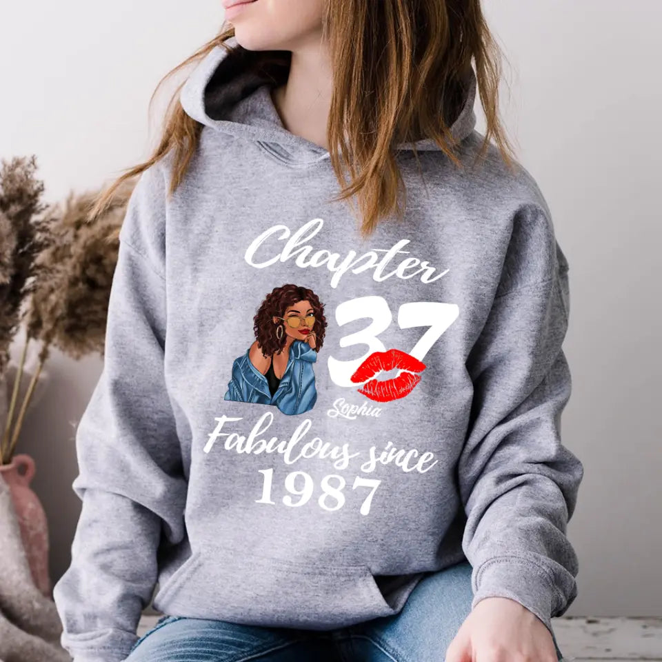 37 Birthday Shirts For Her, Personalised 37th Birthday Gifts, 1987 T Shirt, 37 And Fabulous Shirt, 37th Birthday Shirt Ideas, Gift Ideas 37th Birthday Woman