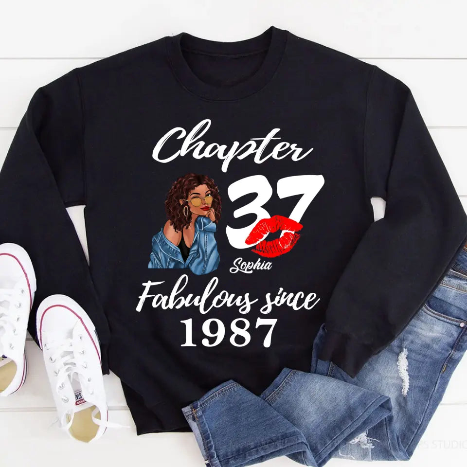 37 Birthday Shirts For Her, Personalised 37th Birthday Gifts, 1987 T Shirt, 37 And Fabulous Shirt, 37th Birthday Shirt Ideas, Gift Ideas 37th Birthday Woman