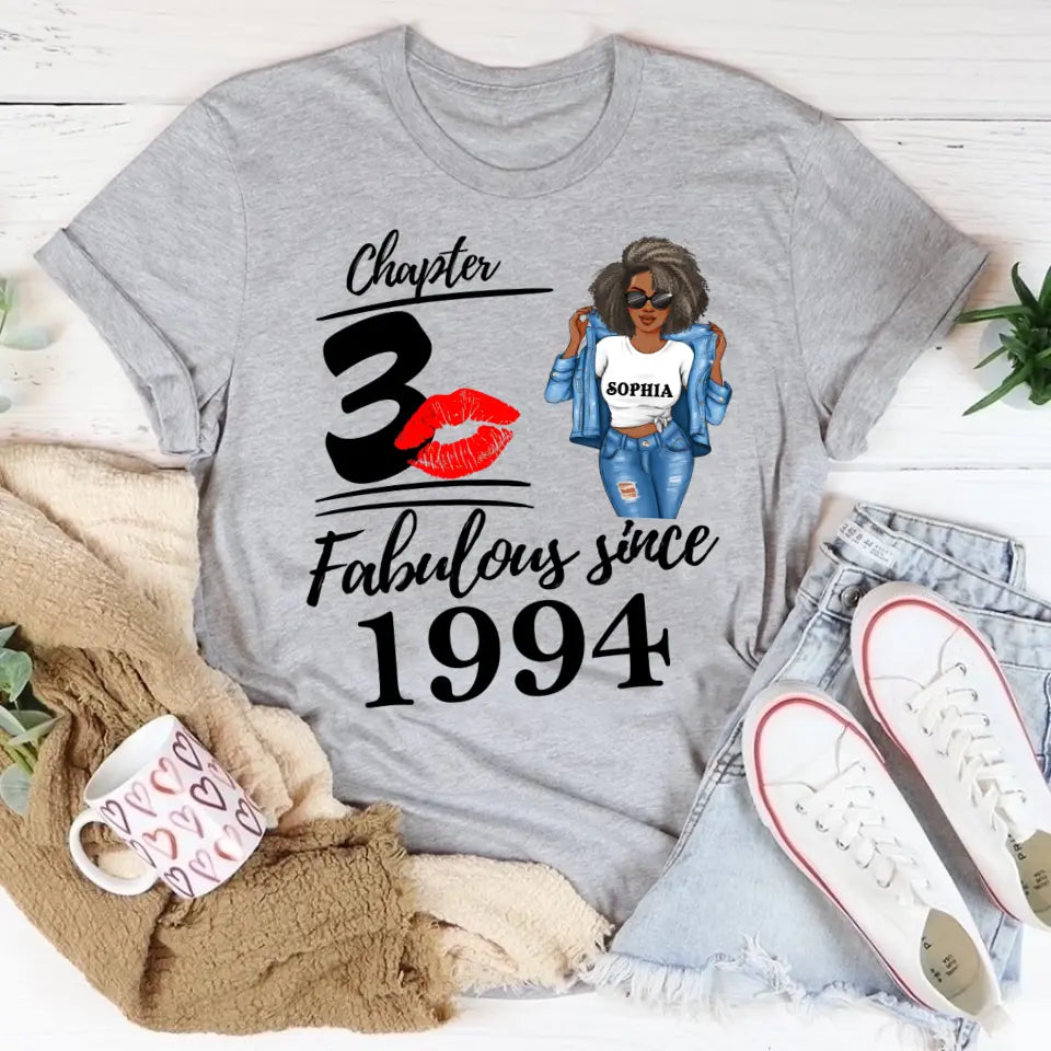 30th Birthday Shirts For Her, Personalised 30th Birthday Gifts, 1994 T Shirt, 30 And Fabulous Shirt, 30th Birthday Shirt Ideas, Gift Ideas 30th Birthday Woman