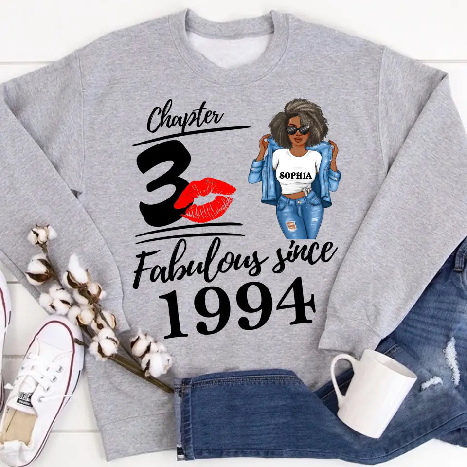 30th Birthday Shirts For Her, Personalised 30th Birthday Gifts, 1994 T Shirt, 30 And Fabulous Shirt, 30th Birthday Shirt Ideas, Gift Ideas 30th Birthday Woman