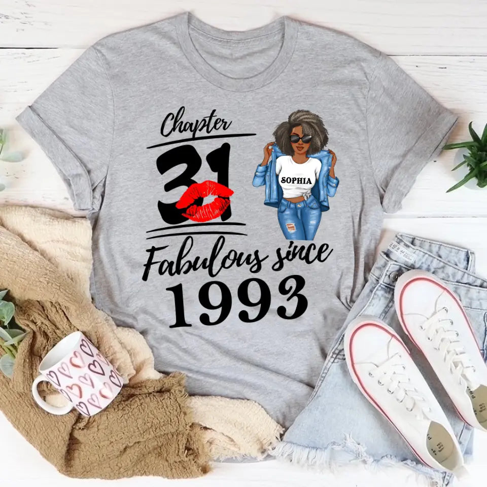 31st Birthday Shirts For Her, Personalised 31st Birthday Gifts, 1993 T Shirt, 31 And Fabulous Shirt, 31st Birthday Shirt Ideas, Gift Ideas 31st Birthday Woman