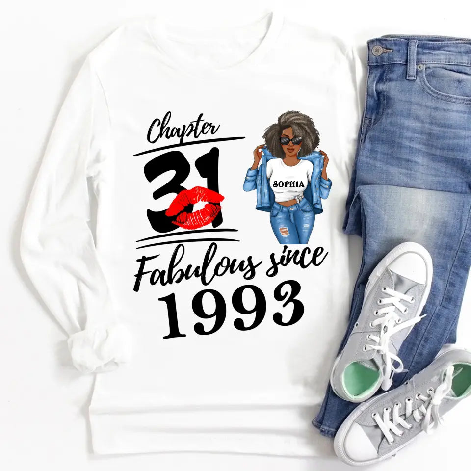31st Birthday Shirts For Her, Personalised 31st Birthday Gifts, 1993 T Shirt, 31 And Fabulous Shirt, 31st Birthday Shirt Ideas, Gift Ideas 31st Birthday Woman