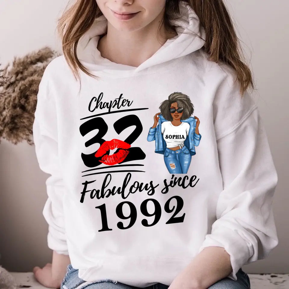 32nd Birthday Shirts For Her, Personalised 32nd Birthday Gifts, 1992 T Shirt, 32 And Fabulous Shirt, 32nd Birthday Shirt Ideas, Gift Ideas 32nd Birthday Woman