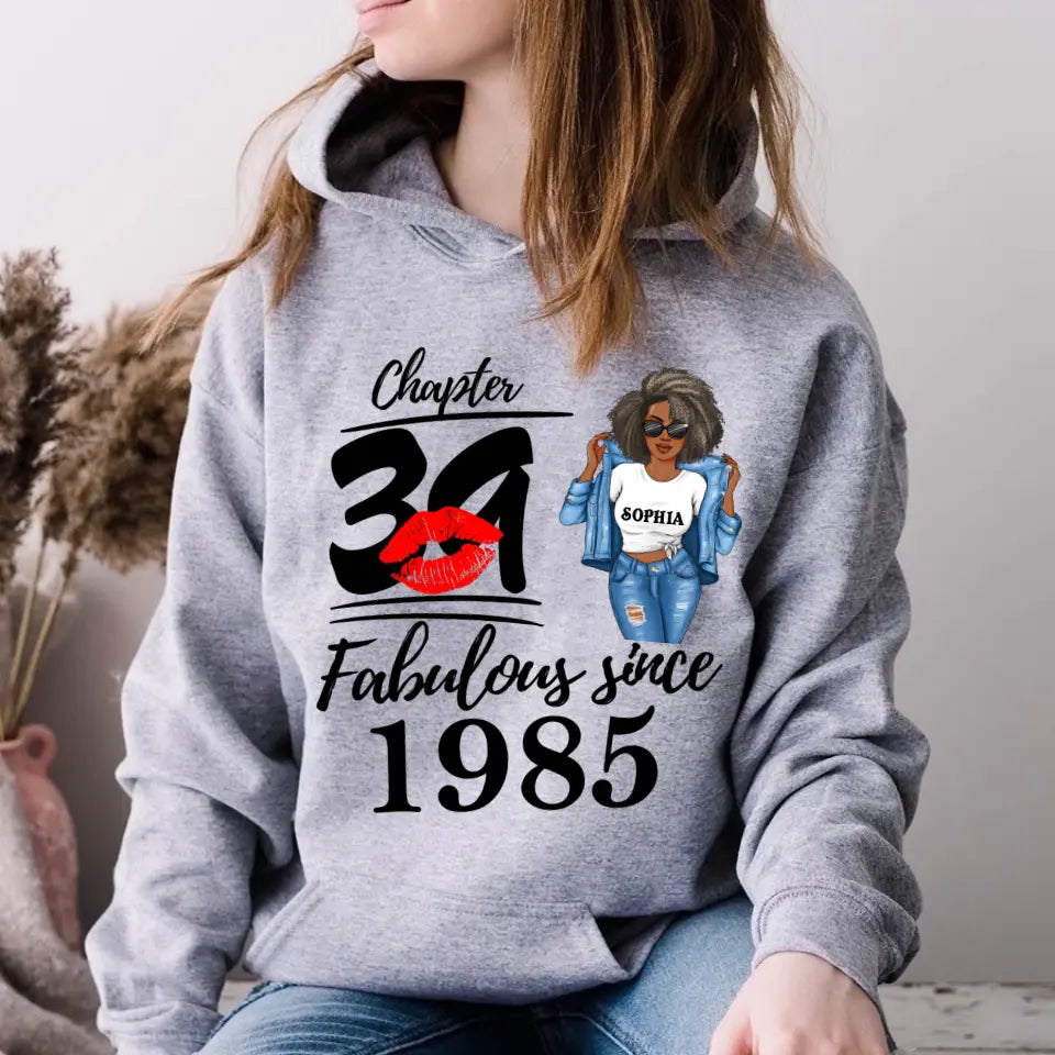 39th Birthday Shirts For Her, Personalised 39th Birthday Gifts, 1985 T Shirt, 39 And Fabulous Shirt, 39th Birthday Shirt Ideas, Gift Ideas 39th Birthday Woman