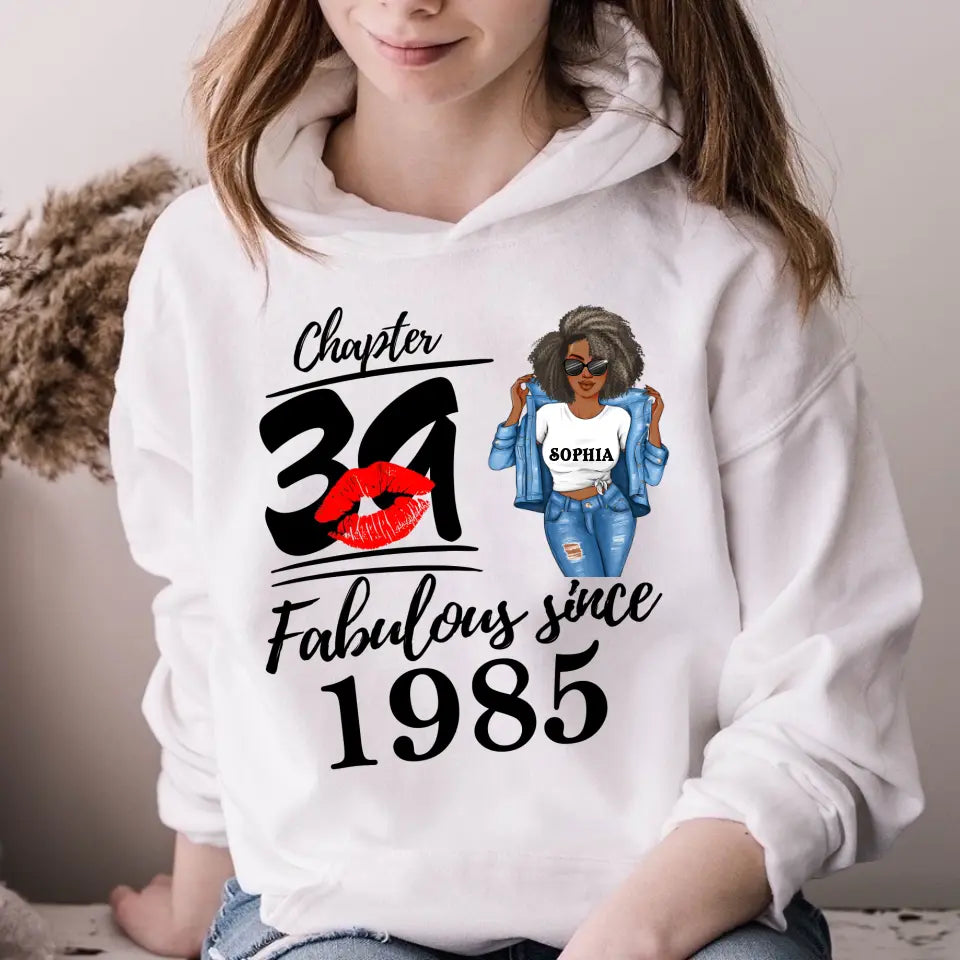 39th Birthday Shirts For Her, Personalised 39th Birthday Gifts, 1985 T Shirt, 39 And Fabulous Shirt, 39th Birthday Shirt Ideas, Gift Ideas 39th Birthday Woman