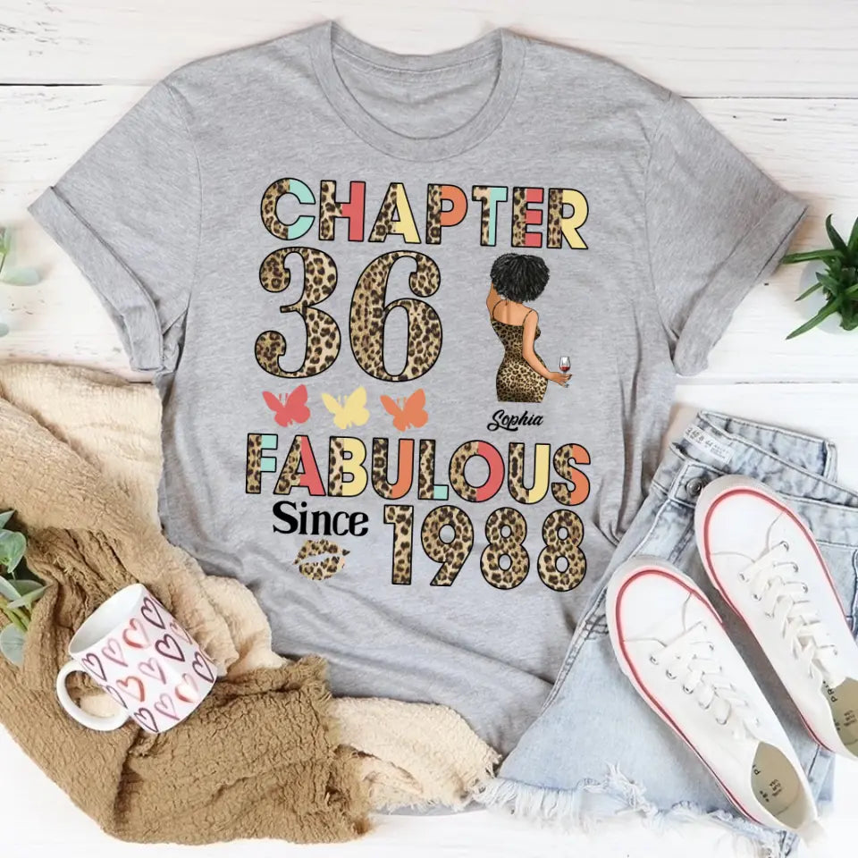 36th birthday shirts for her, Personalised 36th birthday gifts, 1988 t shirt, 36 and fabulous shirt, 36th birthday shirt ideas, gift ideas 36th birthday woman