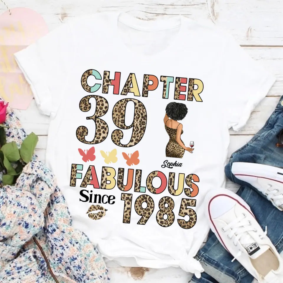 39th birthday shirts for her, Personalised 39th birthday gifts, 1985 t shirt, 39 and fabulous shirt, 39th birthday shirt ideas, gift ideas 39th birthday woman