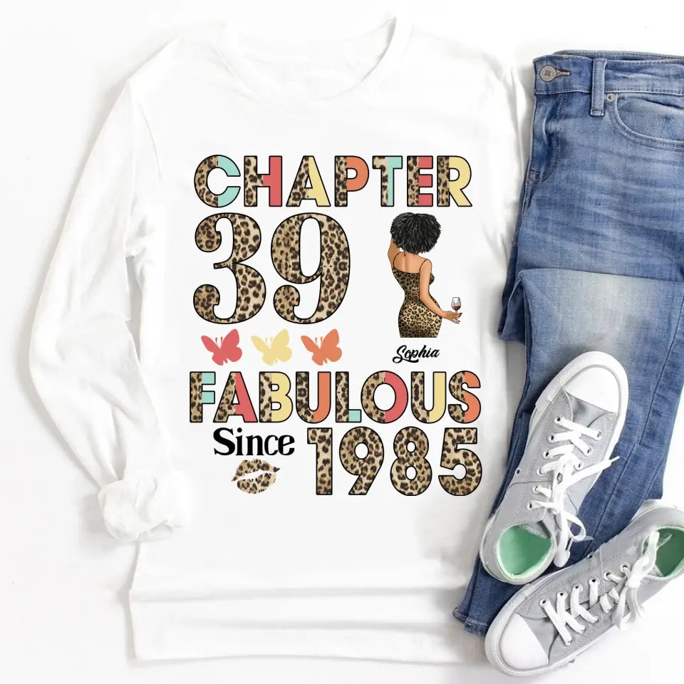 39th birthday shirts for her, Personalised 39th birthday gifts, 1985 t shirt, 39 and fabulous shirt, 39th birthday shirt ideas, gift ideas 39th birthday woman