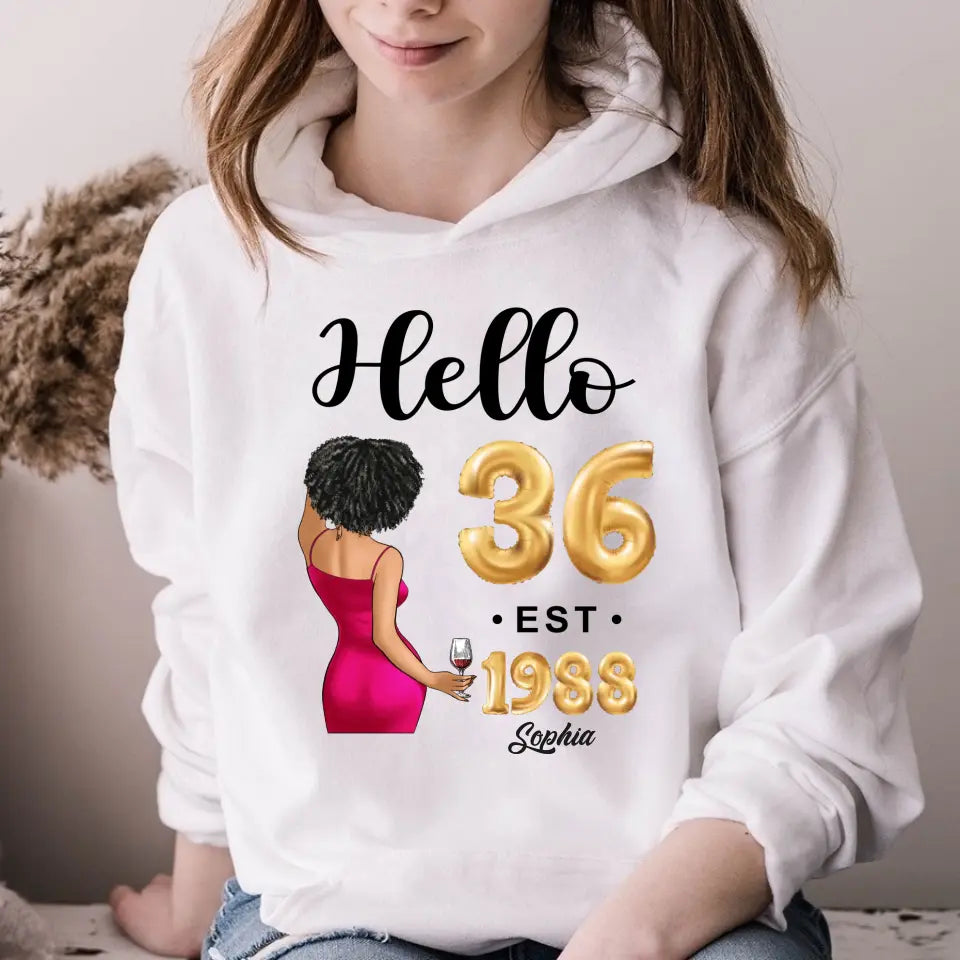 36th birthday shirts for her, Personalised 36th birthday gifts, 1988 t shirt, 36 and fabulous shirt, 36th birthday shirt ideas, gift ideas 36th birthday woman