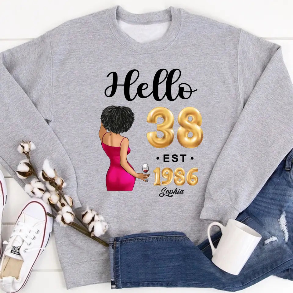 38th birthday shirts for her, Personalised 38th birthday gifts, 1986 t shirt, 38 and fabulous shirt, 38th birthday shirt ideas, gift ideas 38th birthday woman