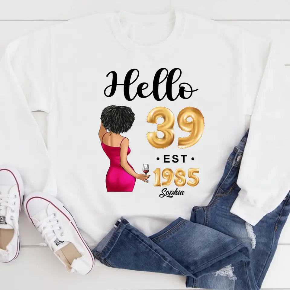 39th birthday shirts for her, Personalised 39th birthday gifts, 1985 t shirt, 39and fabulous shirt, 39th birthday shirt ideas, gift ideas 39th birthday woman