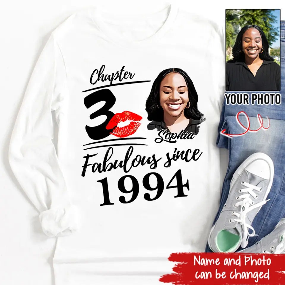30th Birthday Shirts, Custom Birthday Shirts, Turning 30 Shirt, Gifts For Women Turning 30, 30 And Fabulous Shirt, 1994 Shirt, 30th Birthday Shirts For Her