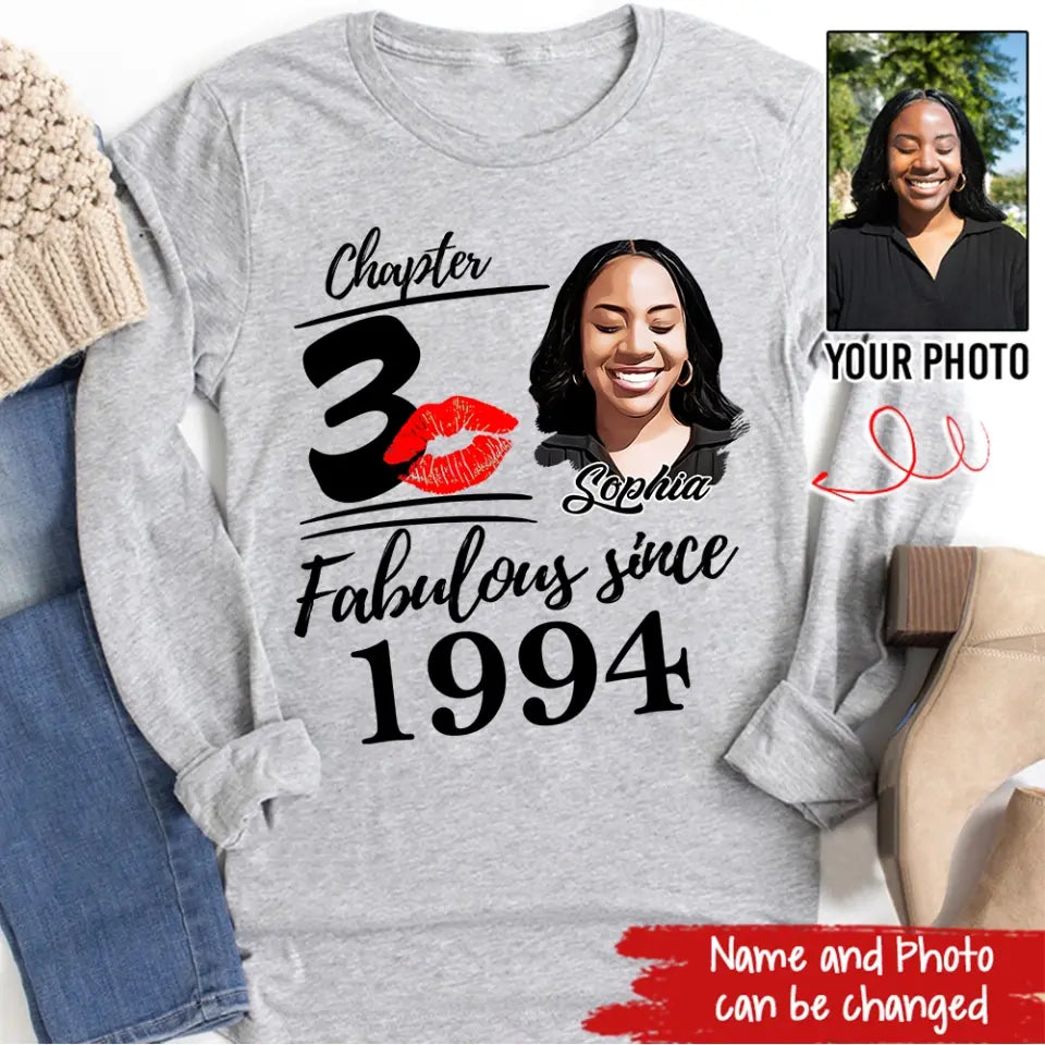 30th Birthday Shirts, Custom Birthday Shirts, Turning 30 Shirt, Gifts For Women Turning 30, 30 And Fabulous Shirt, 1994 Shirt, 30th Birthday Shirts For Her