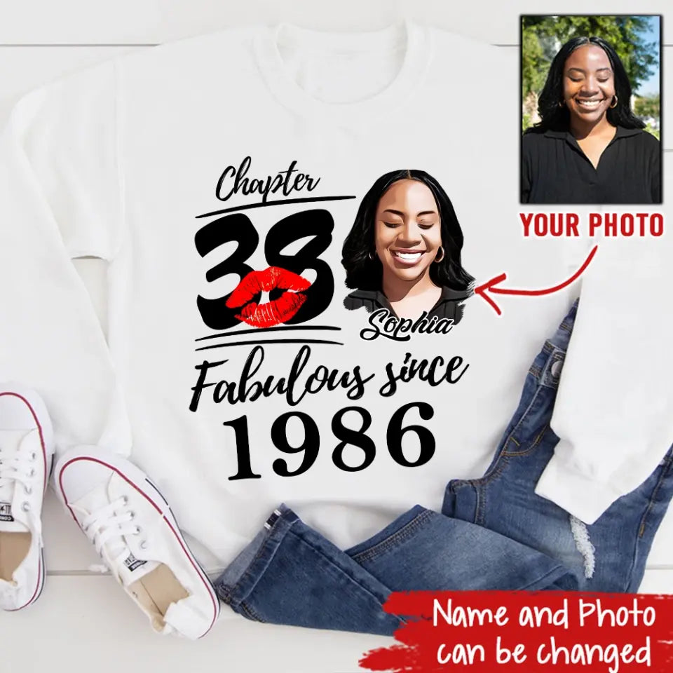 38th Birthday Shirts, Custom Birthday Shirts, Turning 38 Shirt, Gifts For Women Turning 38, 38 And Fabulous Shirt, 1986 Shirt, 38th Birthday Shirts For Her