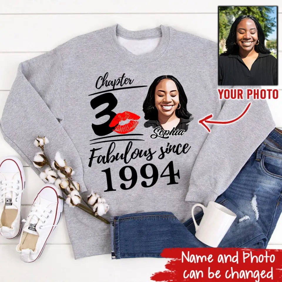 30th Birthday Shirts, Custom Birthday Shirts, Turning 30 Shirt, Gifts For Women Turning 30, 30 And Fabulous Shirt, 1994 Shirt, 30th Birthday Shirts For Her