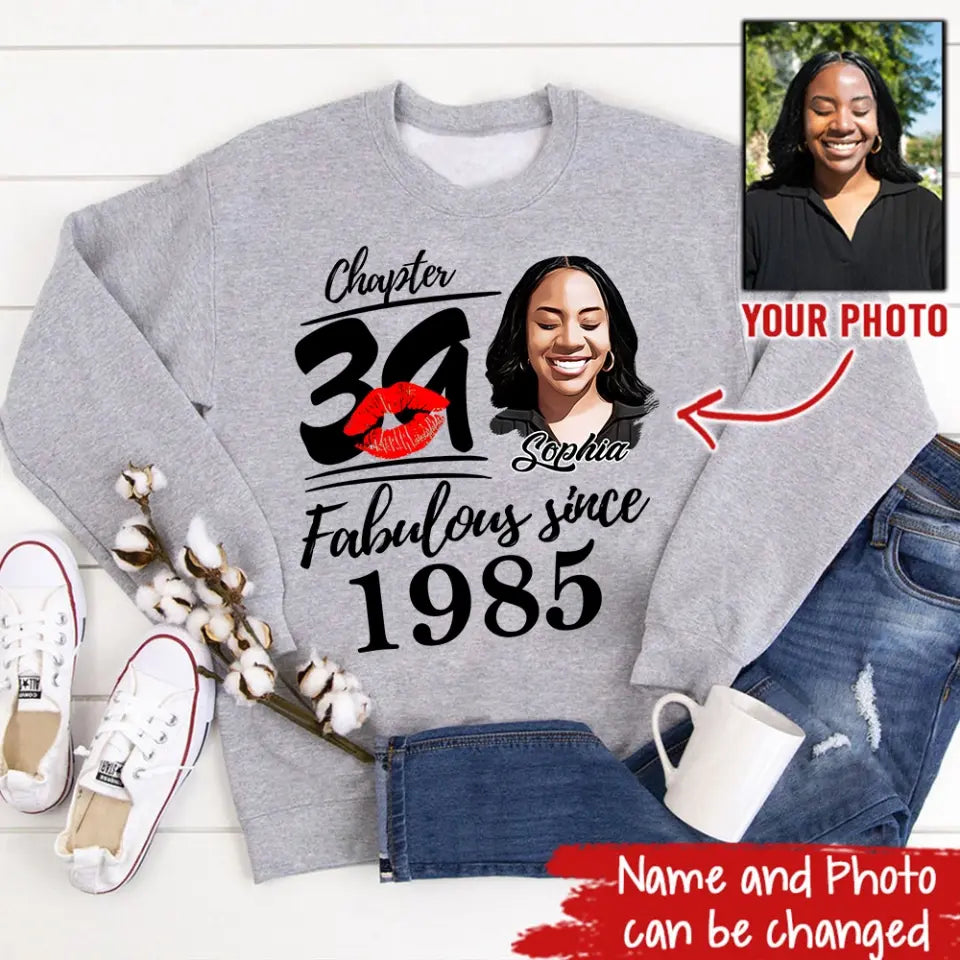 39th Birthday Shirts, Custom Birthday Shirts, Turning 39 Shirt, Gifts For Women Turning 39, 39 And Fabulous Shirt, 1985 Shirt, 39th Birthday Shirts For Her