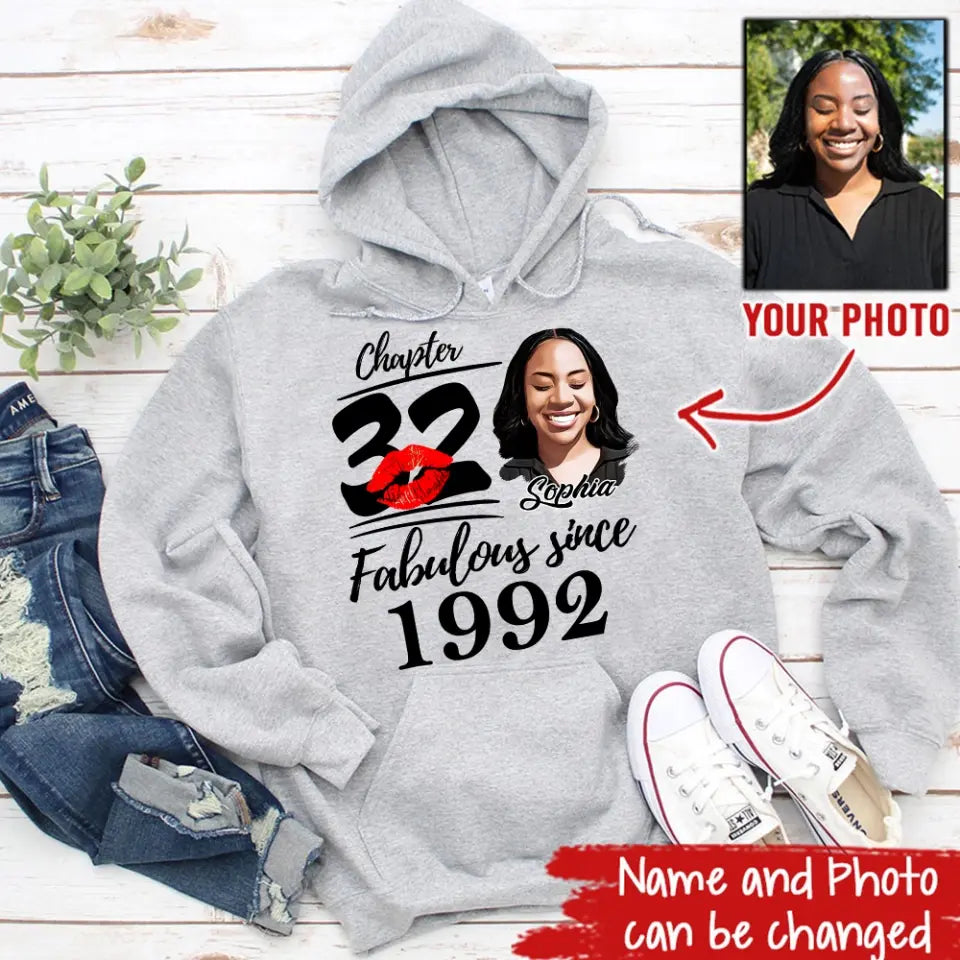 32nd Birthday Shirts, Custom Birthday Shirts, Turning 32 Shirt, Gifts For Women Turning 32, 32 And Fabulous Shirt, 1992 Shirt, 32nd Birthday Shirts For Her