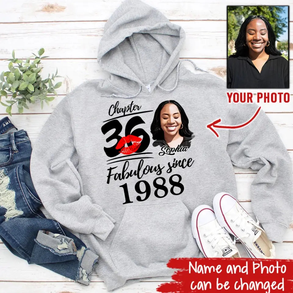 36th Birthday Shirts, Custom Birthday Shirts, Turning 36 Shirt, Gifts For Women Turning 36, 36 And Fabulous Shirt, 1988 Shirt, 36th Birthday Shirts For Her