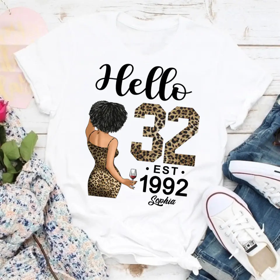 32nd Birthday Shirts For Her, Personalised 32nd Birthday Gifts, 1992 T Shirt, 32 And Fabulous Shirt, 32nd Birthday Shirt Ideas, Gift Ideas 32nd Birthday Woman