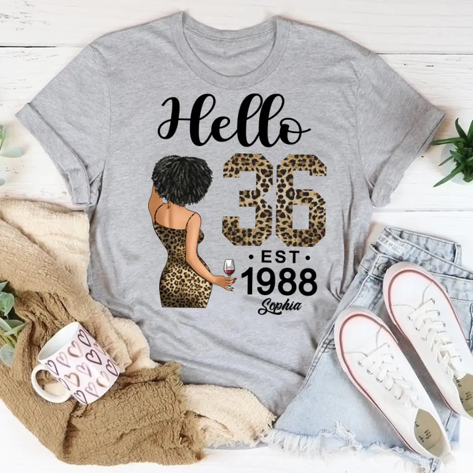 36th Birthday Shirts For Her, Personalised 36th Birthday Gifts, 1988 T Shirt, 36 And Fabulous Shirt, 36th Birthday Shirt Ideas, Gift Ideas 36th Birthday Woman