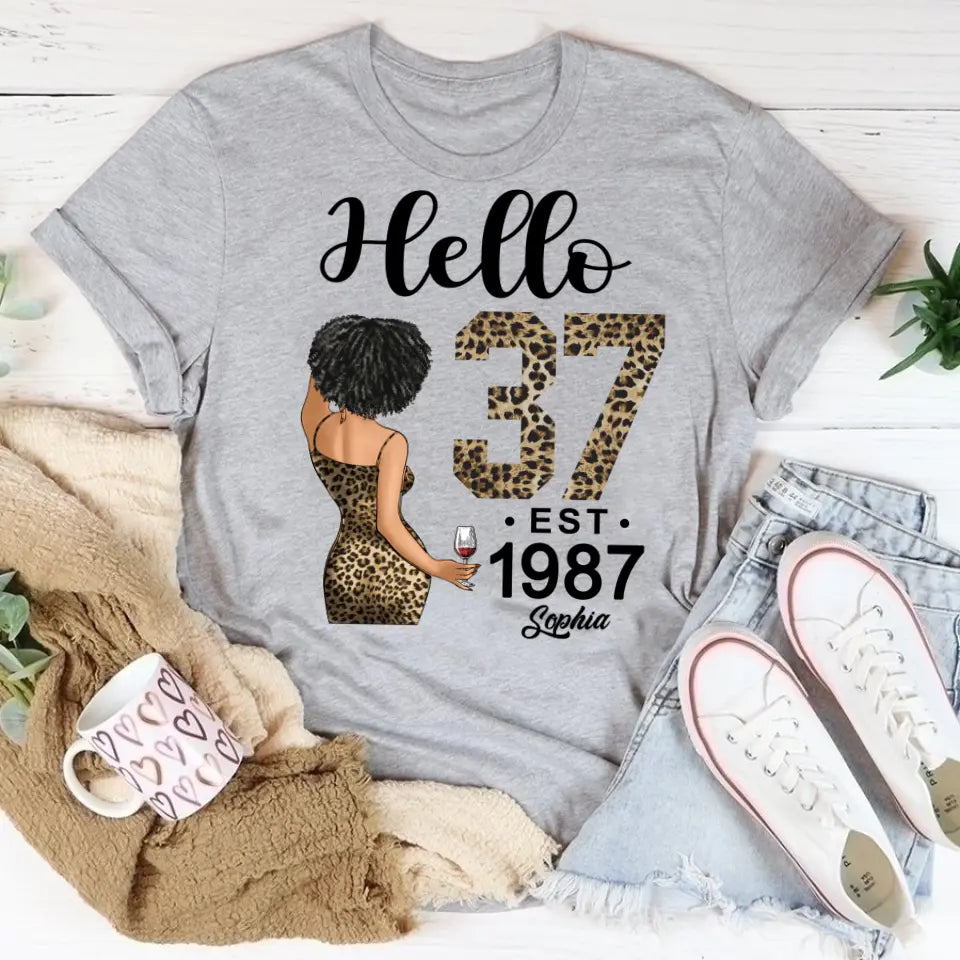 37th Birthday Shirts, Custom Birthday Shirts, Turning 37 Shirt, Gifts For Women Turning 37, 37 And Fabulous Shirt, 1987 Shirt, 37th Birthday Shirts For Her