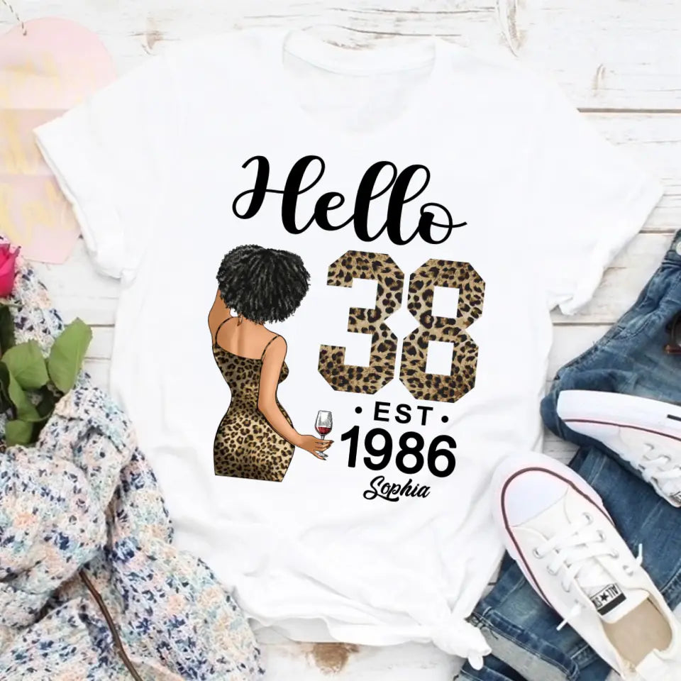 38th Birthday Shirts For Her, Personalised 38th Birthday Gifts, 1986 T Shirt, 38 And Fabulous Shirt, 38th Birthday Shirt Ideas, Gift Ideas 38th Birthday Woman