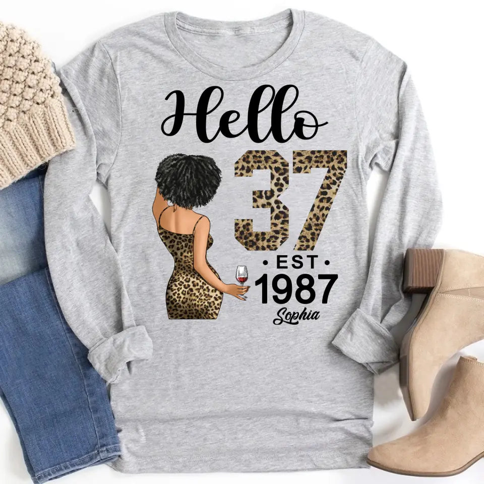 37th Birthday Shirts, Custom Birthday Shirts, Turning 37 Shirt, Gifts For Women Turning 37, 37 And Fabulous Shirt, 1987 Shirt, 37th Birthday Shirts For Her