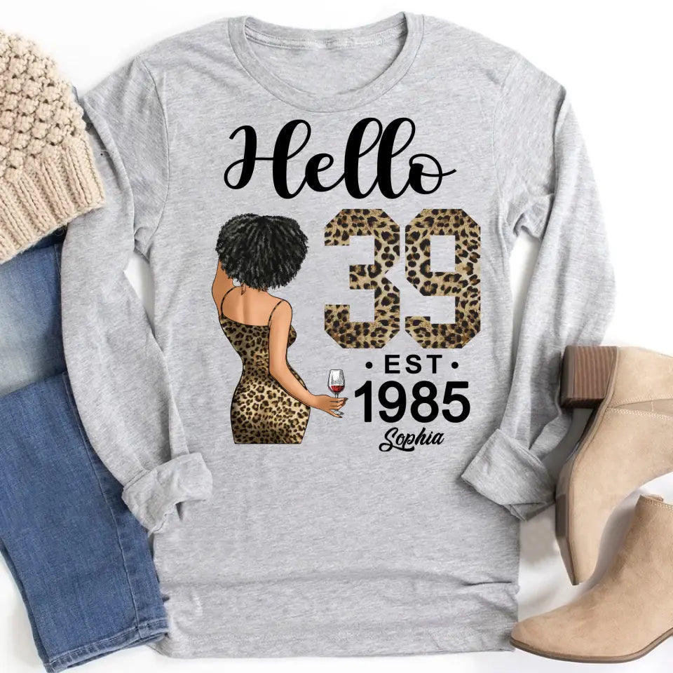 39th Birthday Shirts For Her, Personalised 39th Birthday Gifts, 1985 T Shirt, 39 And Fabulous Shirt, 39th Birthday Shirt Ideas, Gift Ideas 39th Birthday Woman