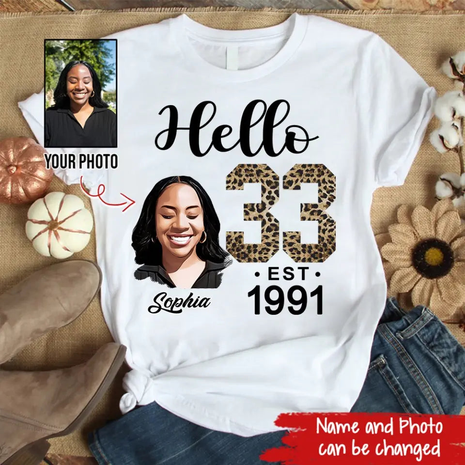 33rd Birthday Shirts, Custom Birthday Shirts, Turning 33 Shirt, Gifts For Women Turning 33, 33 And Fabulous Shirt, 1991 Shirt, 33rd Birthday Shirts For Her