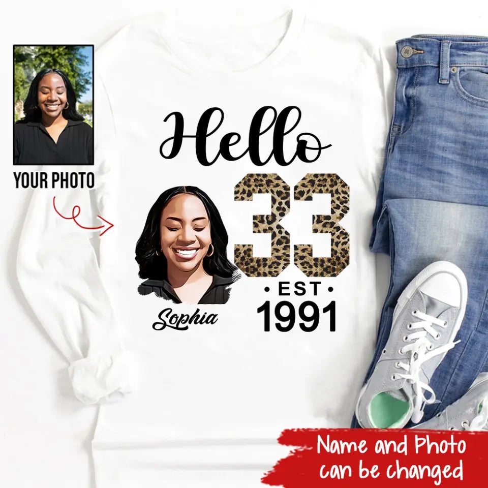 33rd Birthday Shirts, Custom Birthday Shirts, Turning 33 Shirt, Gifts For Women Turning 33, 33 And Fabulous Shirt, 1991 Shirt, 33rd Birthday Shirts For Her
