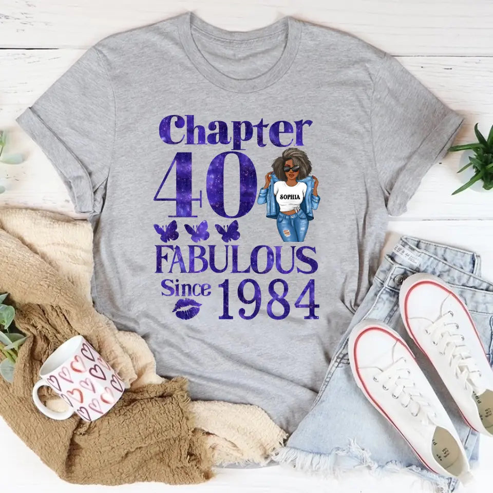 40th Birthday Shirts, Custom Birthday Shirts, Turning 40 Shirt, Gifts For Women Turning 40, 40 And Fabulous Shirt, 1984 Shirt, 40th Birthday Shirts For Her