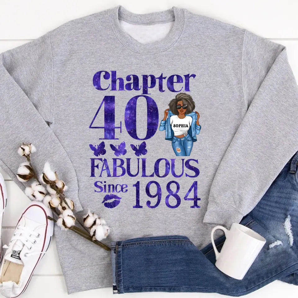 40th Birthday Shirts, Custom Birthday Shirts, Turning 40 Shirt, Gifts For Women Turning 40, 40 And Fabulous Shirt, 1984 Shirt, 40th Birthday Shirts For Her