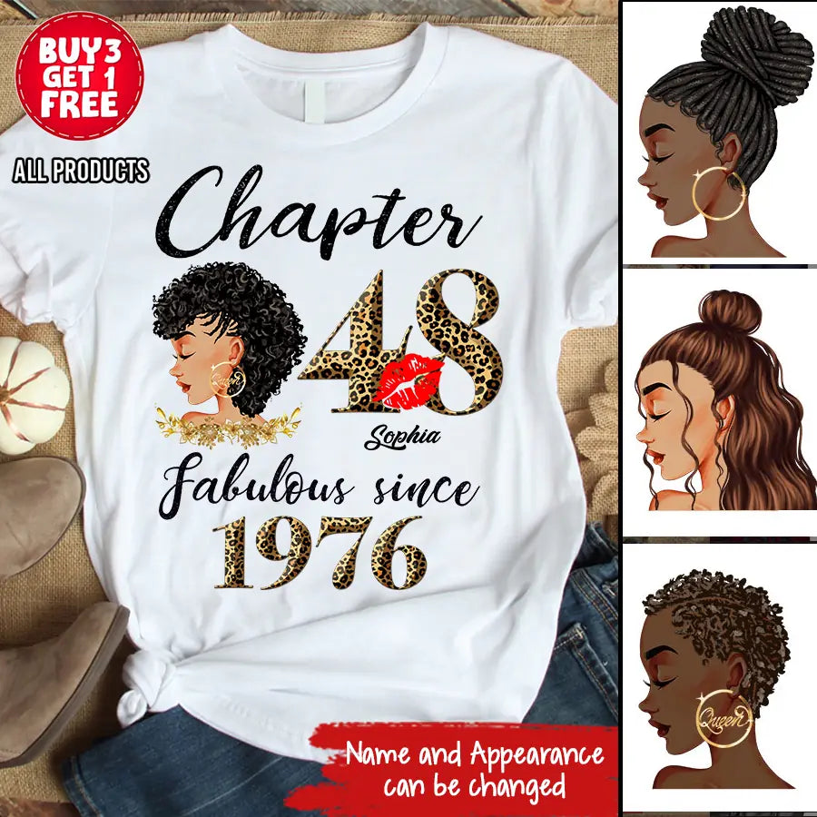 48th birthday shirts for her, Personalised 48th birthday gifts, 1976 t shirt, 48 and fabulous shirt, 48 birthday shirt ideas, gift ideas 48th birthday woman HIEN