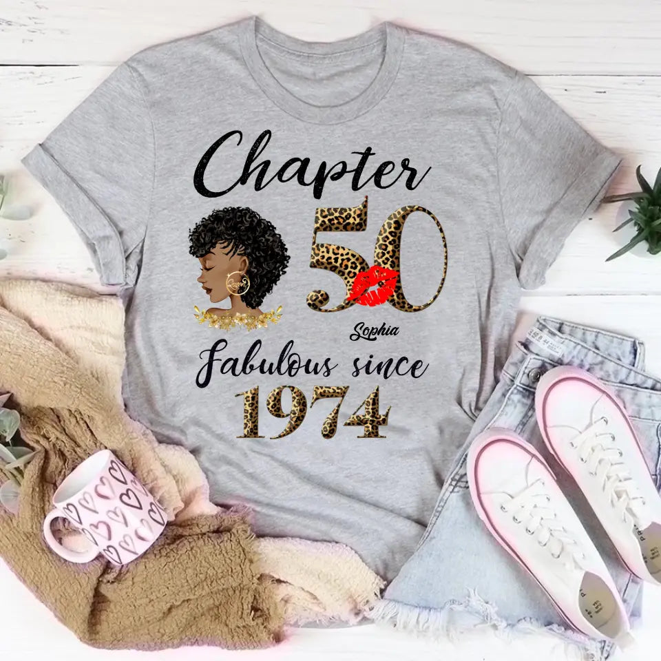50th Birthday Shirts, Custom Birthday Shirts, Turning 50 Shirt, Gifts For Women Turning 50, 50 And Fabulous Shirt, 1974 Shirt, 50th Birthday Shirts For Her