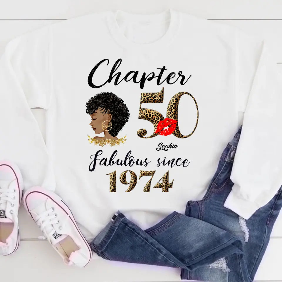50th Birthday Shirts, Custom Birthday Shirts, Turning 50 Shirt, Gifts For Women Turning 50, 50 And Fabulous Shirt, 1974 Shirt, 50th Birthday Shirts For Her