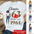 63rd birthday shirts for her, Personalised 63rd birthday gifts, 1961 t shirt, 63 and fabulous shirt, 63rd birthday shirt ideas, gift ideas 63rd birthday woman-HCT