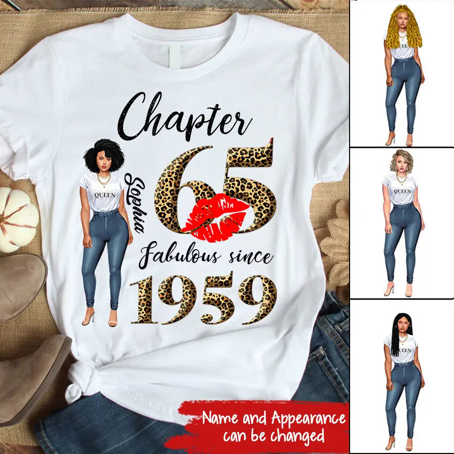65th birthday shirts for her, Personalised 65th birthday gifts, 1959 t shirt, 65 and fabulous shirt, 65th birthday shirt ideas, gift ideas 65th birthday woman-HCT