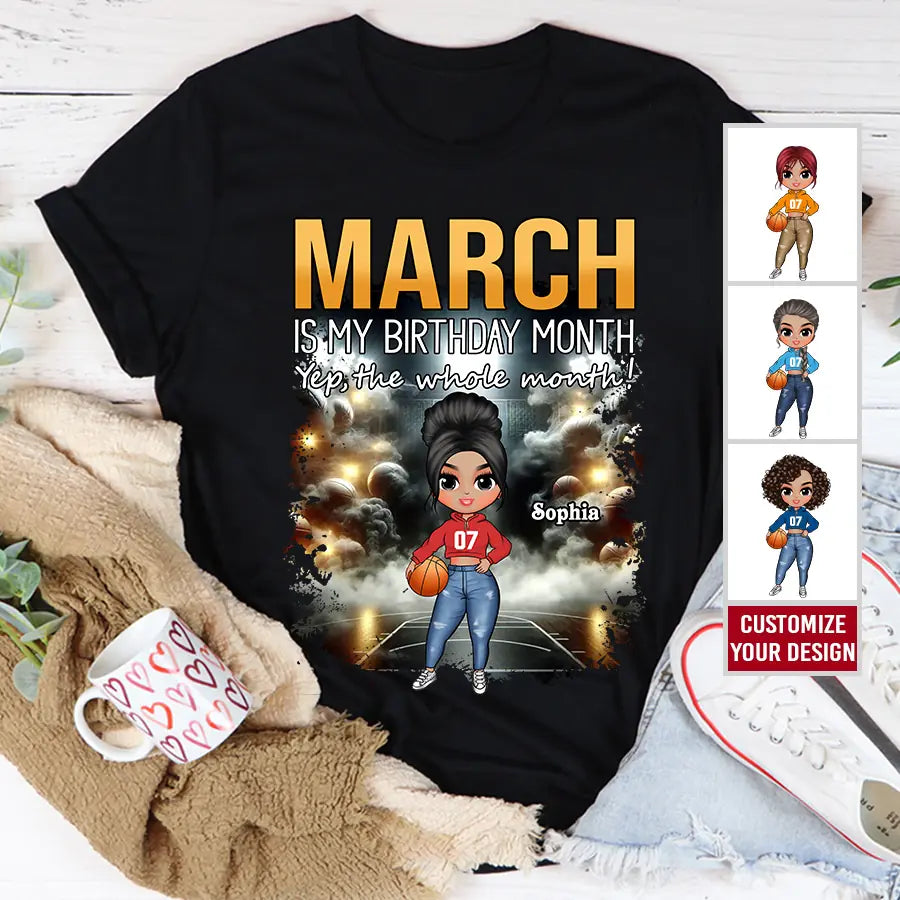 Custom Birthday Shirt, March Birthday Shirts For Woman, March Birthday Gifts