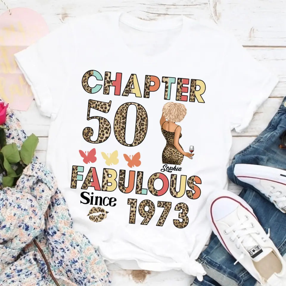 Birthday Shirts For Her, Personalised Birthday Gifts, Fabulous Shirt, Birthday Shirt Ideas, Gift Ideas Birthday Woman, custom year - HCT