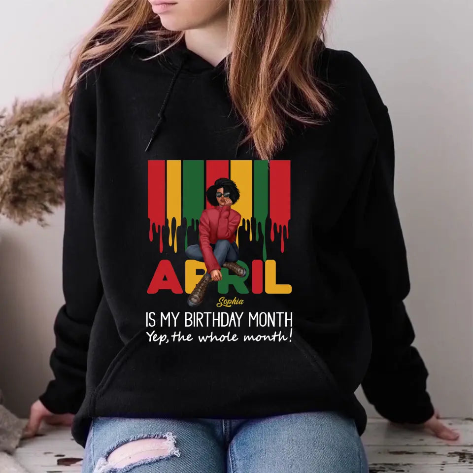 April Birthday Shirt, Custom Birthday Shirt, Queens Are Born In April, April Birthday Shirts For Woman, April Birthday Gifts