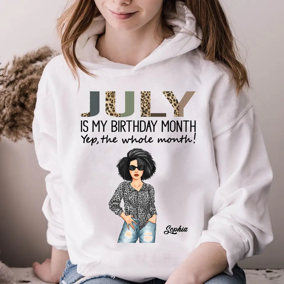 July Birthday Shirt, Custom Birthday Shirt, Queens Born In July, July Birthday Gifts, July shirts for Woman-YPT-HCT