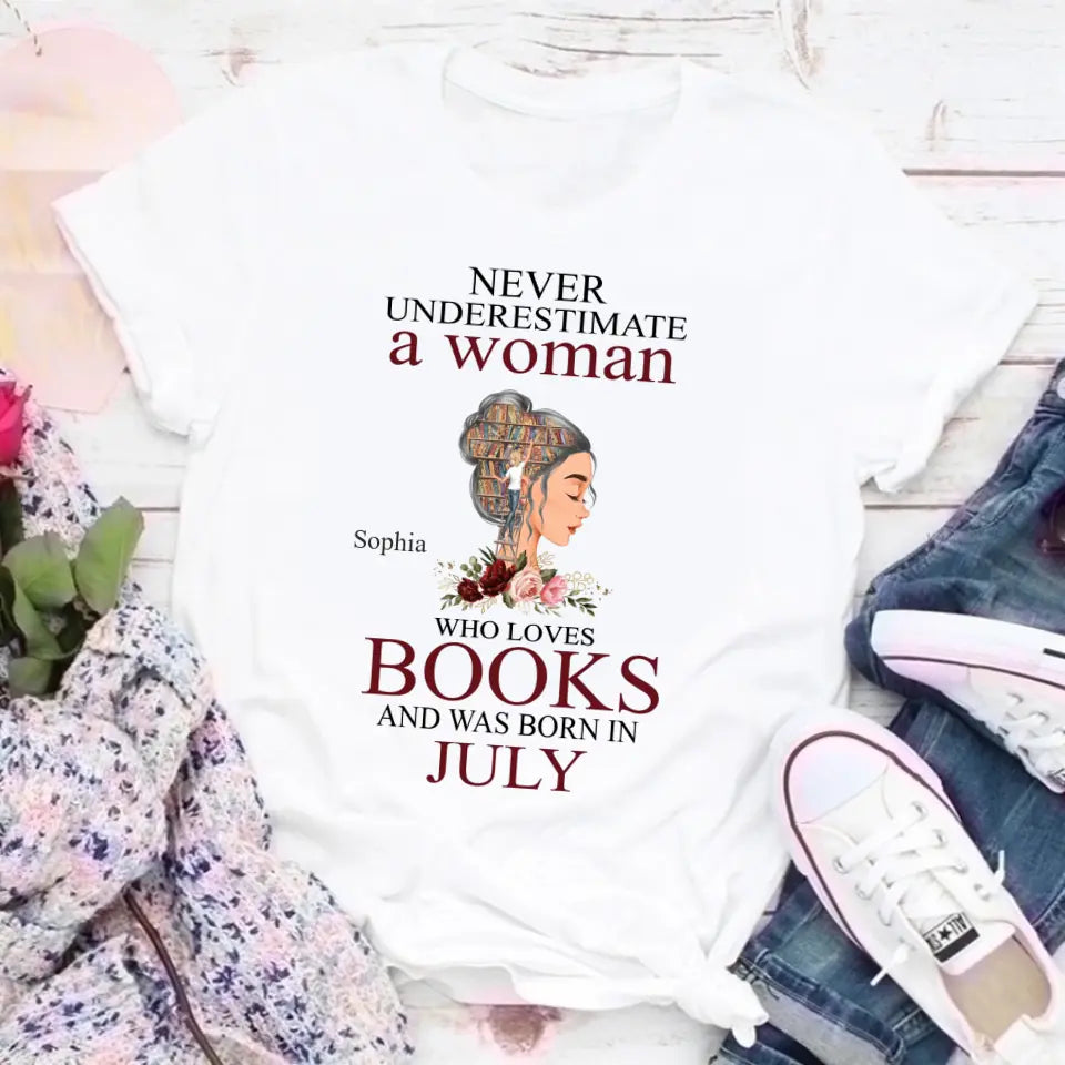 July Birthday Shirt, Custom Birthday Shirt, Queens are Born In July, July Birthday Shirts For Woman, July Birthday Gifts-YPT-HCT