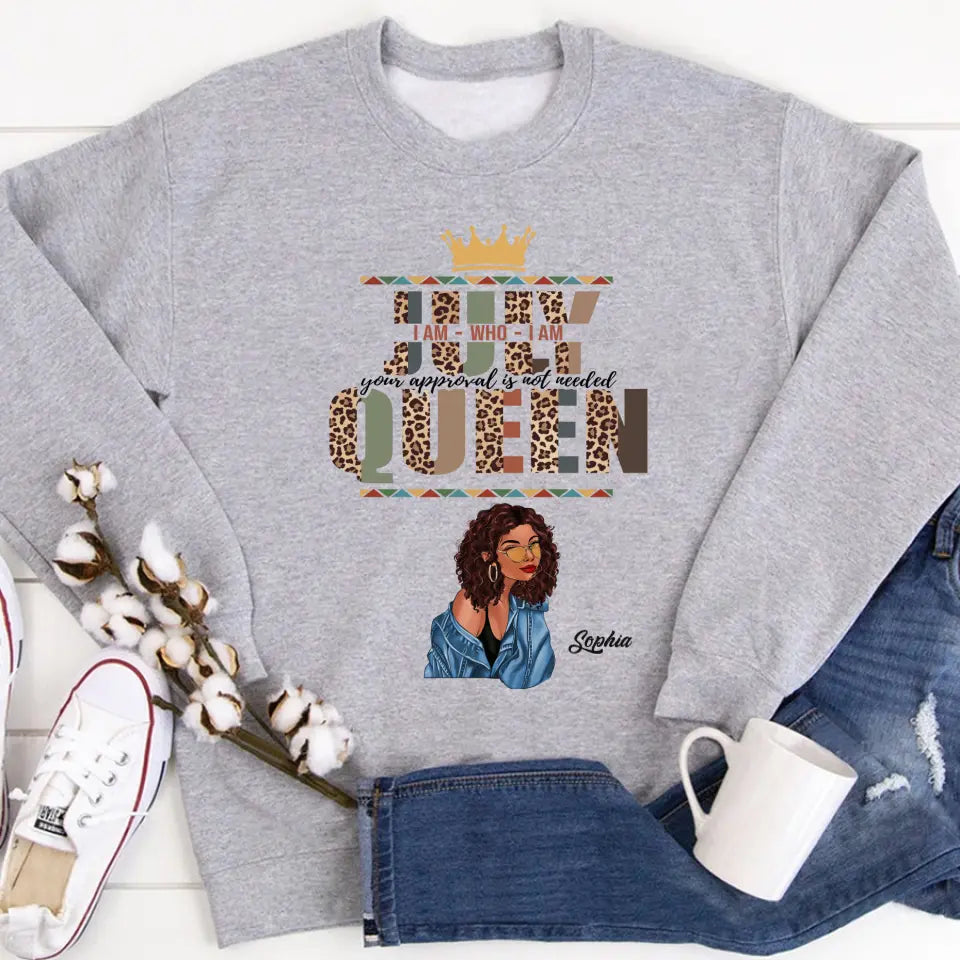 July Birthday Shirt, Custom Birthday Shirt, Queens Born In July, July Birthday Gifts, July shirts for Woman-YPT-ALK